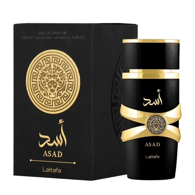 perfume lattafa asad masculino eau de parfum