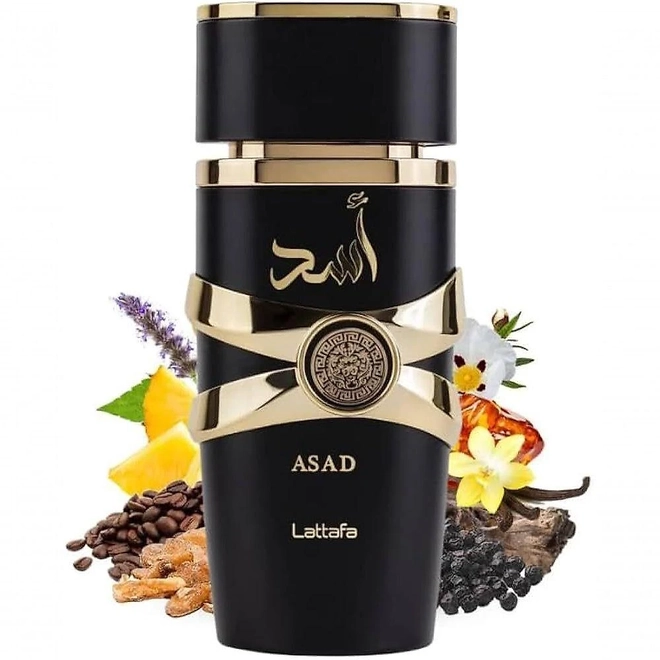 perfume lattafa asad masculino eau de parfum
